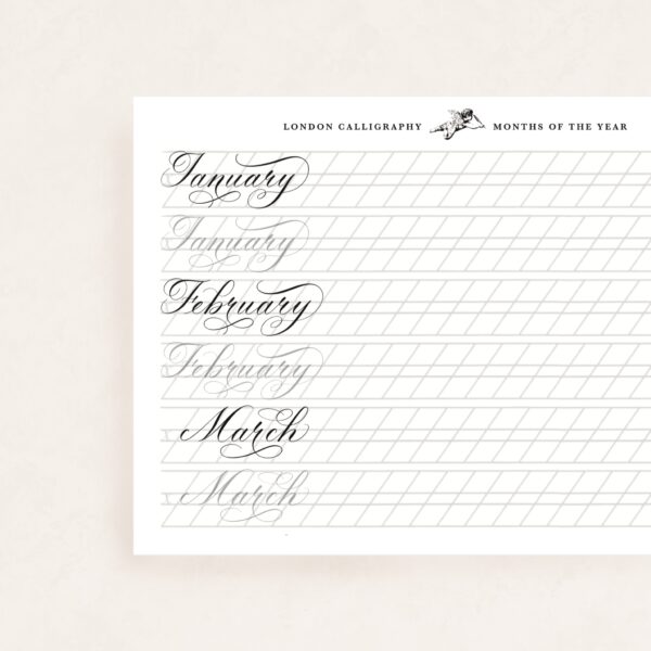 Flourishing Calligraphy, Volume 2: Months of the Year - Image 4